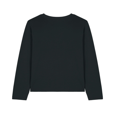 Organic Cotton Black Long Sleeve T-Shirt