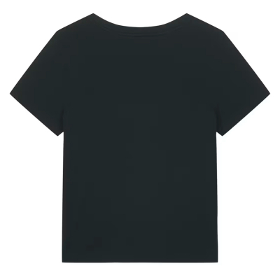 Organic Cotton Black V-Neck T-Shirt