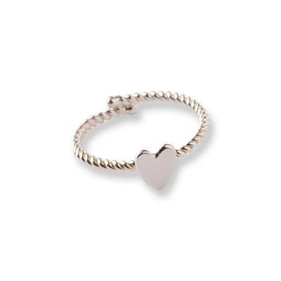 A Beautiful Story Honorable Heart Silver Plated Ring