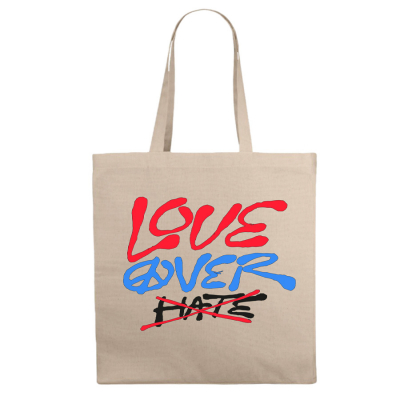 Amnesty x Nova Twins Love Over Hate Tote bag