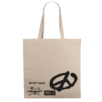 Amnesty x Nova Twins Love Over Hate Tote bag