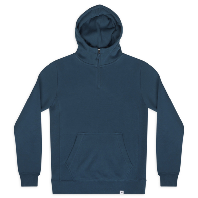 Lowe Quarter Zip Hoodie - Majolica Blue