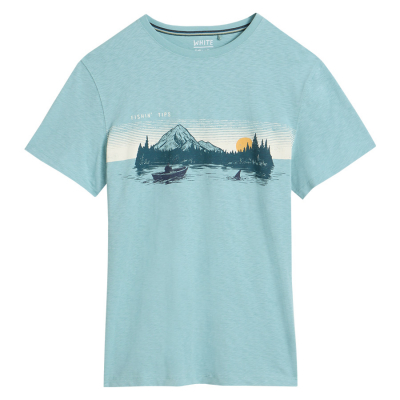 White Stuff Abersoch Fishin Fairtrade Graphic T-Shirt