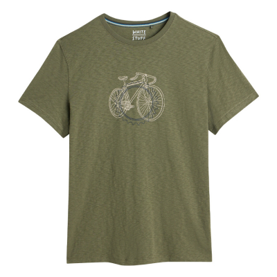 White Stuff Abersoch Cogs Fairtrade Graphic T-Shirt