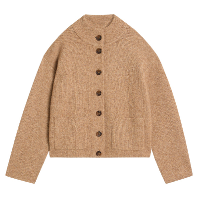 White Stuff Margot Recycled Cardi - Mid Brown