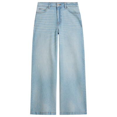 White Stuff Ayla Organic Wide Leg Jeans - Light Denim