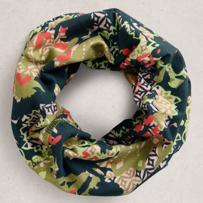 White Stuff Versatile Organic Jersey Roll - Green Print