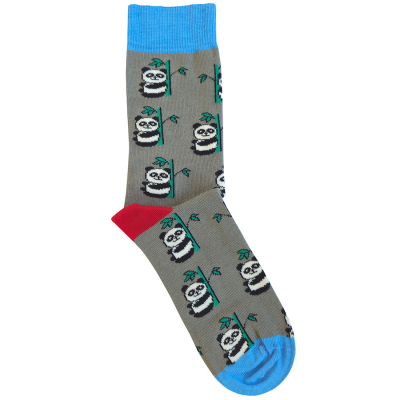 Doris & Dude Grey Panda Bamboo Socks - UK 7-11