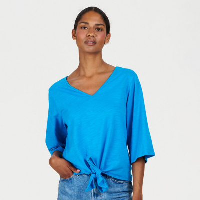 Komodo Lyra Organic Jersey Top - Cobalt