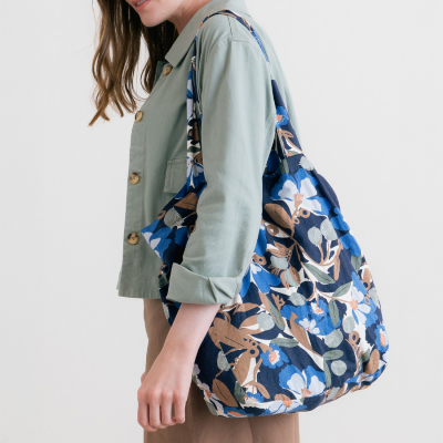 Lily & Me Ceres Print Shopping Bag - Navy