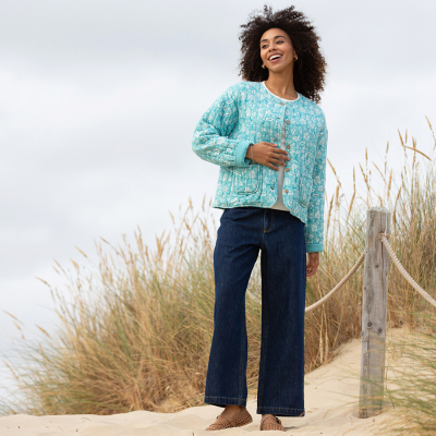 Kite Harbin Quilted Jacket Ocean Bloom