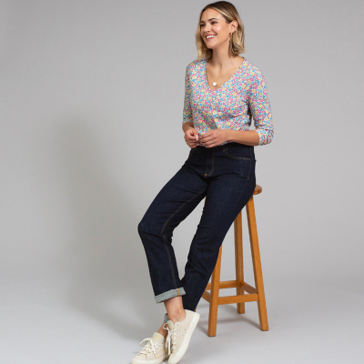 Kite Tarrant 3/4 Sleeve Jersey T-Shirt Born To Bloom