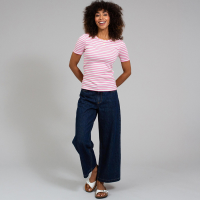 Kite Portesham Jersey T-Shirt Azalea Stripe