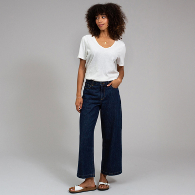 Kite Sandford V-Neck Slub Jersey T-Shirt Off-White