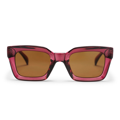 CHPO Anna Recycled Sunglasses - Burgundy/Brown