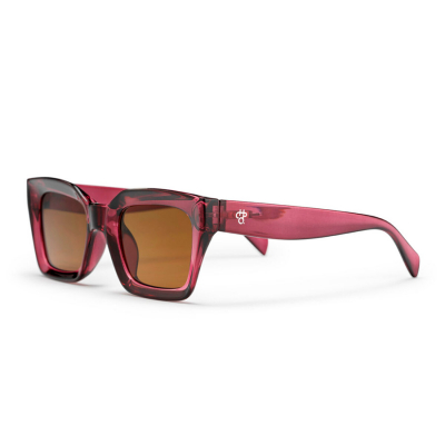 CHPO Anna Recycled Sunglasses - Burgundy/Brown