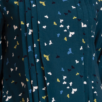 Nomads EcoVero Pintuck Dress - Teal