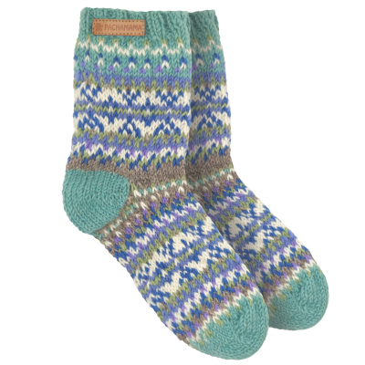 Iona Sofa Socks - Aqua