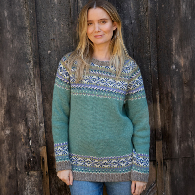Iona Sweater - Aqua