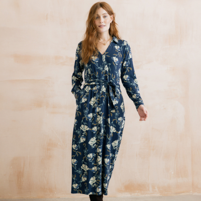 Lily & Me Rosanna Dress - Botanical Study - Navy