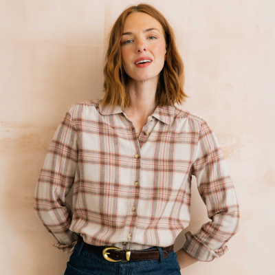 Lily & Me Beech Check Shirt - Multi Blush