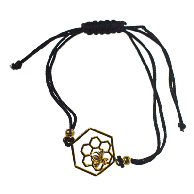 Honeycomb Gold Coloured Bracelet