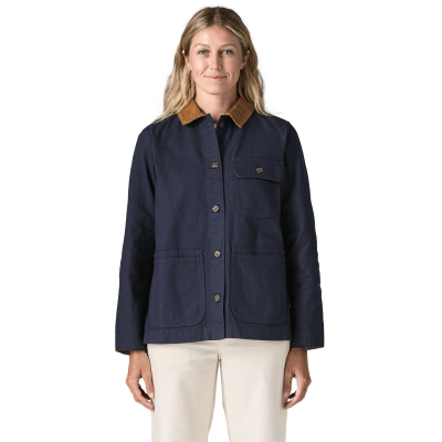 Patagonia Womens Point Reyes Canvas Coat - Sunken Blue