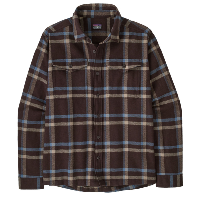 Patagonia Mens Fjord Flannel Shirt - Den Brown