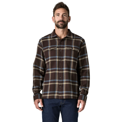 Patagonia Mens Fjord Flannel Shirt - Den Brown