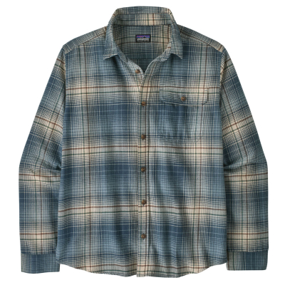 Patagonia Mens Long-Sleeved Lightweight Fjord Flannel Shirt - Summit Blue