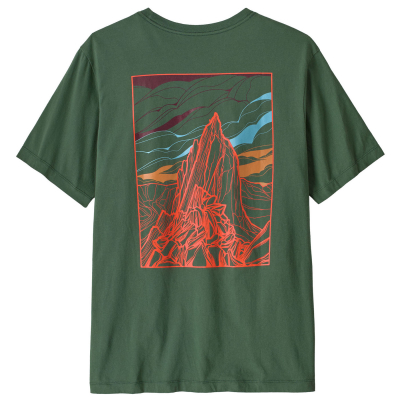 Patagonia Mens Cloud Crag T-Shirt - Canopy Green