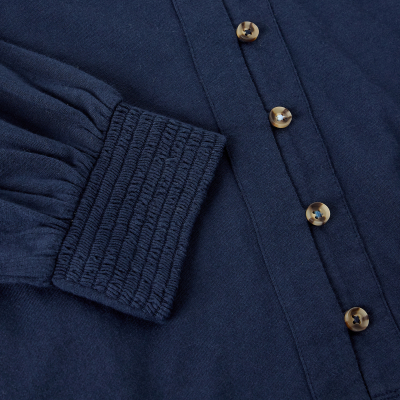 White Stuff Ronley Organic Shirt - Dark Navy