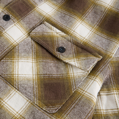 White Stuff Darwen Check Organic Shirt - Chartreuse