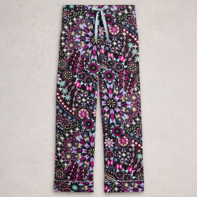 White Stuff Nina Organic PJ Bottoms - Black