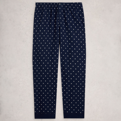 White Stuff Purley Dobby Organic PJ Bottoms - Navy