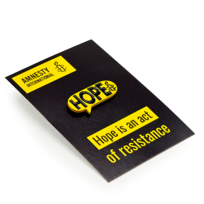 Amnesty Hope Pin Badge