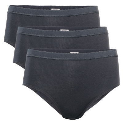 Polly Organic Cotton Briefs - Black - Pack of 3
