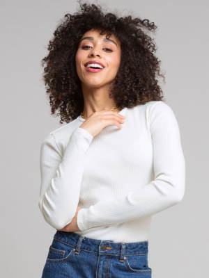 Kite Portesham Ribbed Jersey T-Shirt Off-White