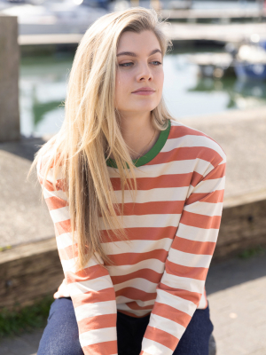 Kite Oxbridge Jersey T-Shirt Russet Stripe