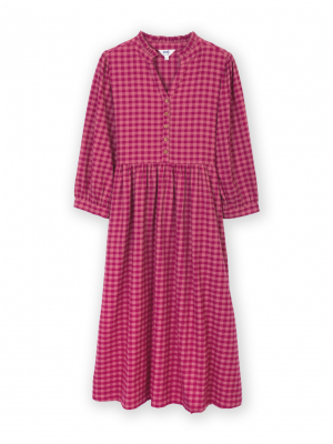 Kite Damson Check Worgret Flannel Dress