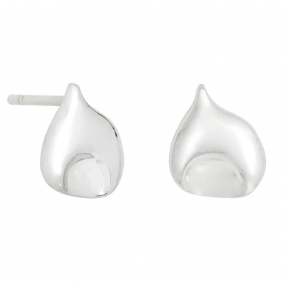 Vurchoo Petite Dimple Silver Stud Earrings