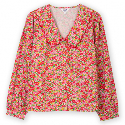 Kite Camellia Crendell Dolly Collar Twill Blouse Multi