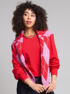 Kite Agglestone Slub Jersey Top Red