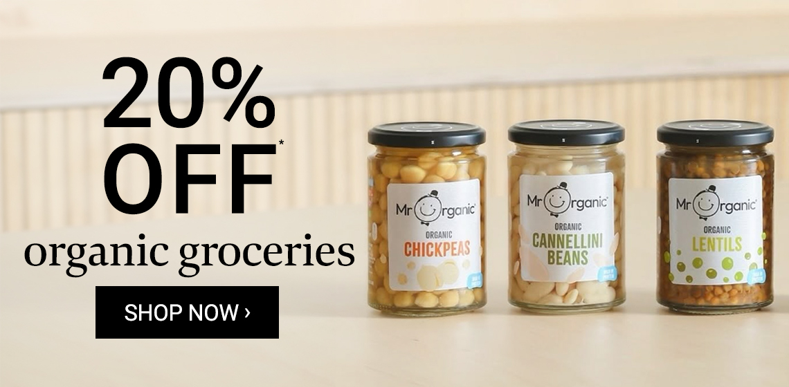 20% off Organic groceries*