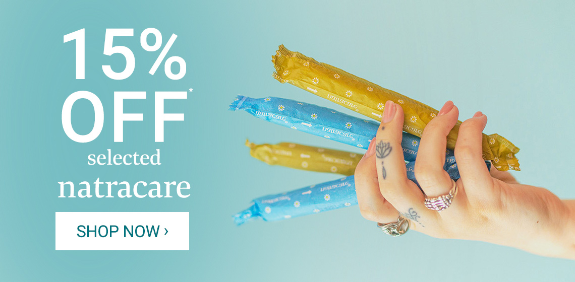 15% off selected Natracare*