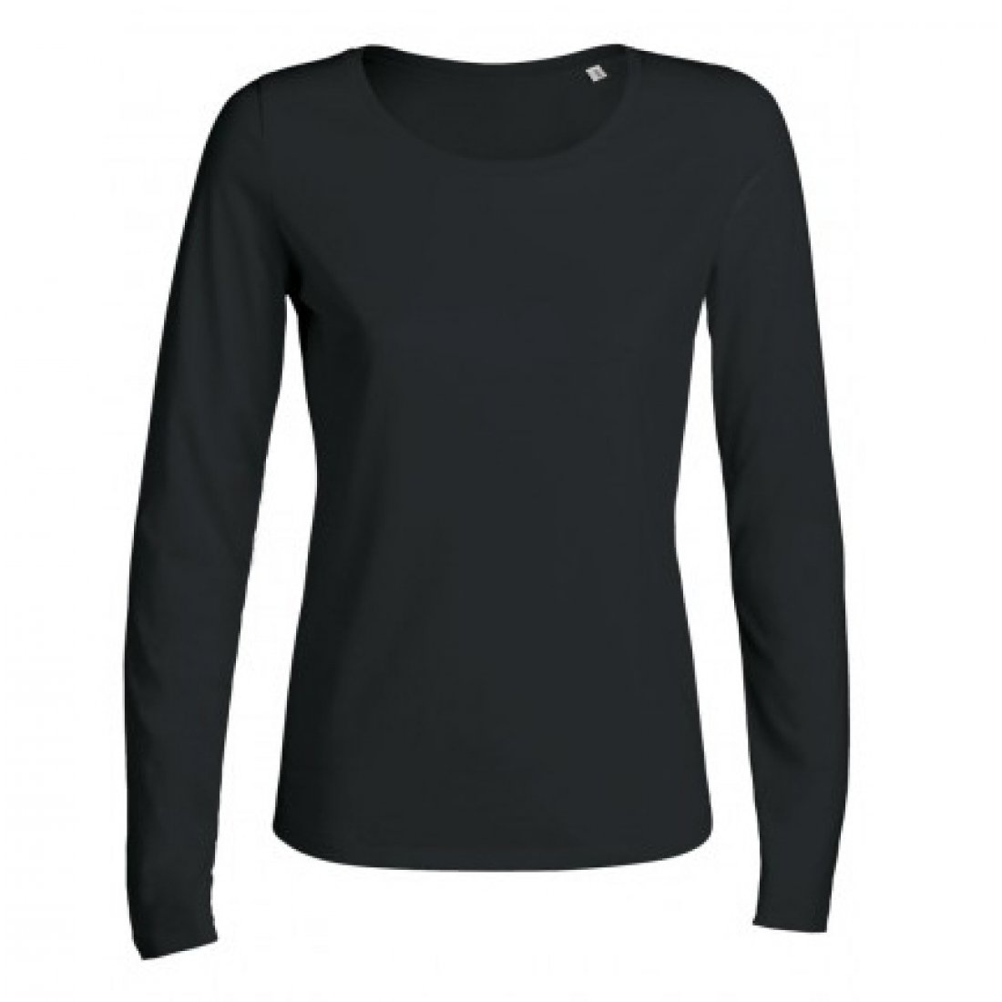 Womens Organic Cotton Scoop Neck Long Sleeve T Shirt Natural Collection Select 