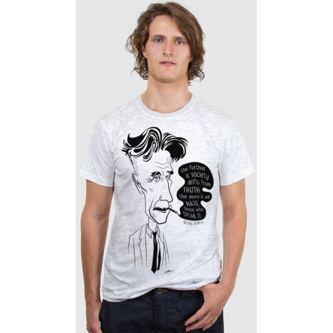 All Riot George Orwell 1984 Organic T-Shirt - All Riot