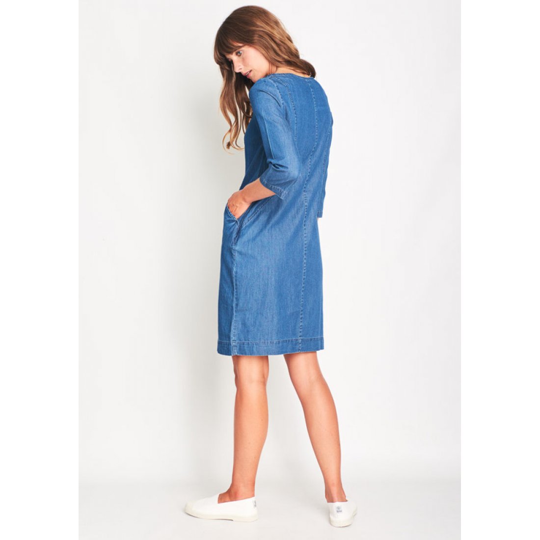 Bibico Emilia Shift Dress - Denim - Bibico