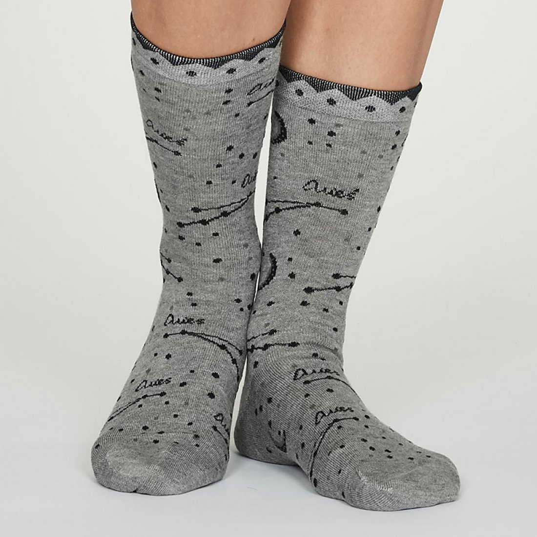 Thought Aries Zodiac Star Sign Bamboo Socks Uk4 7 Thought