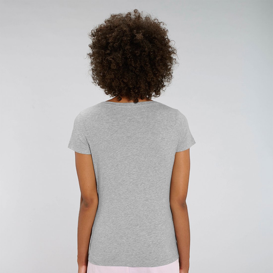 Organic Cotton Scoop Neck T-Shirt - Grey - Natural Collection Select